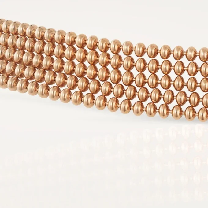Collana Agrafe, modello piccolo, semi-pavé