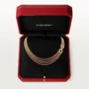 Collana Agrafe, modello piccolo, semi-pavé