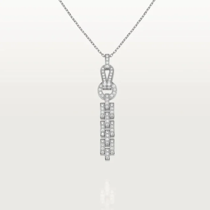 Collana Agrafe – Oro bianco, diamanti – Cartier