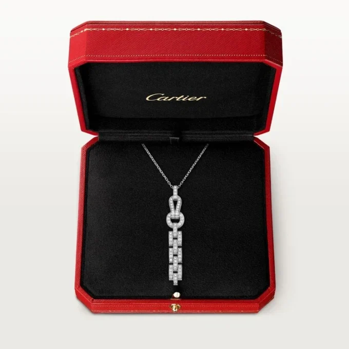 Collana Agrafe – Oro bianco, diamanti – Cartier
