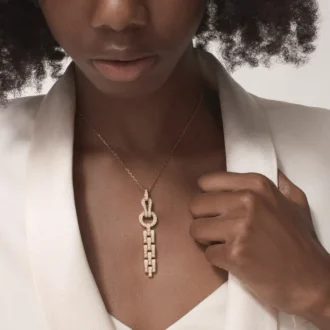 Collana Agrafe – Oro rosa, diamanti – Cartier