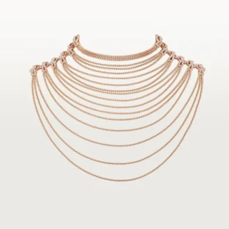 Collana Agrafe, semi-pavé