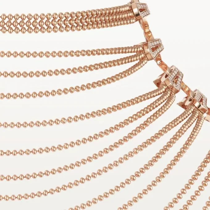 Collana Agrafe, semi-pavé