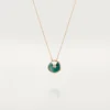 Collana Amulette De Cartier, modello piccolo – Oro rosa, malachite, diamante – Cartier