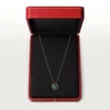 Collana Amulette De Cartier, modello piccolo – Oro rosa, malachite, diamante – Cartier
