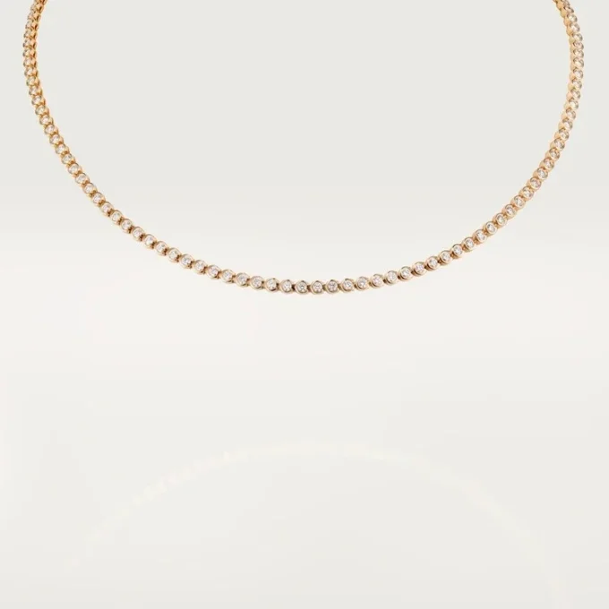 Collana C De Cartier Essential Lines, diamanti taglio brillante
