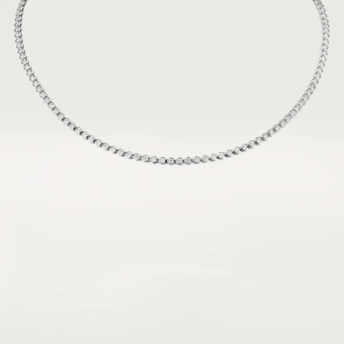 Collana C De Cartier – Oro bianco, diamanti – Cartier