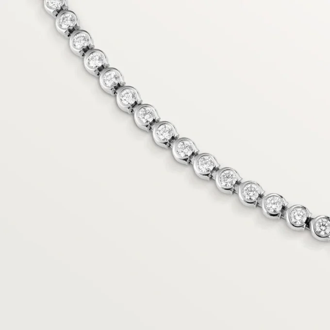 Collana C De Cartier – Oro bianco, diamanti – Cartier