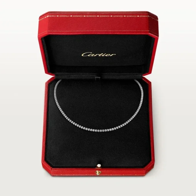 Collana C De Cartier – Oro bianco, diamanti – Cartier
