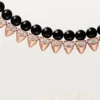 Collana Clash De Cartier, flessibile, onice, modello extra-large, diamanti