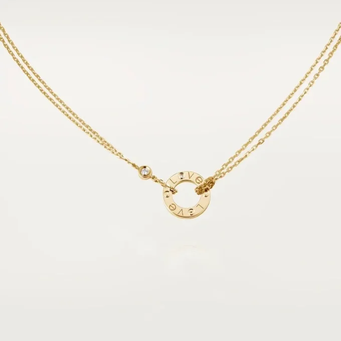 Collana con pendente Love Diamond, oro giallo | Cartier Us