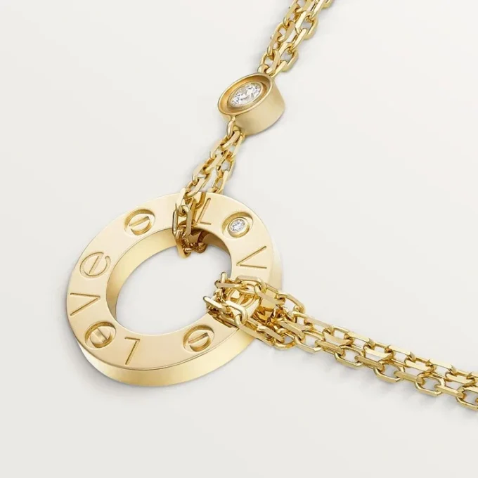Collana con pendente Love Diamond, oro giallo | Cartier Us