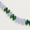 Collana di alta gioielleria – Oro bianco, calcedonio, skarn, turchese, lacca nera, diamanti – Cartier