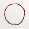Collana di alta gioielleria – Oro rosa, corallo, onice, lacca nera, diamanti – Cartier
