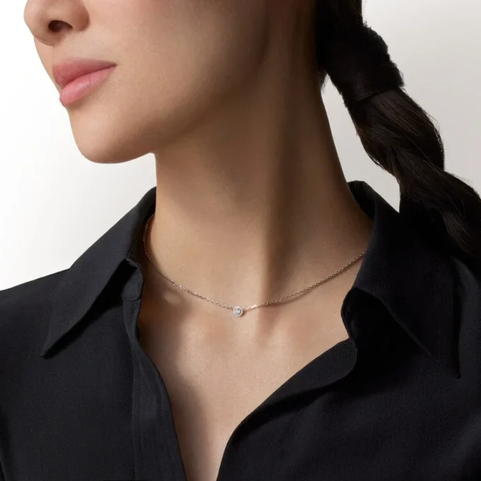 Collana Diamants Legers, Lm – Oro bianco, Diamanti – Cartier
