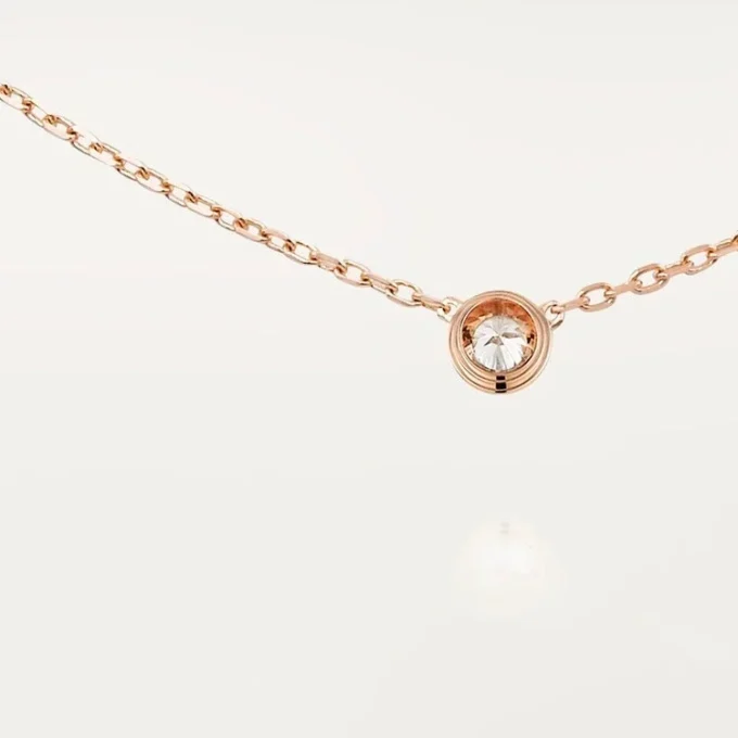 Collana Diamants Legers, Lm – Oro rosa, Diamanti – Cartier