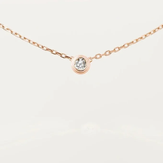 Collana Diamants Legers, Lm – Oro rosa, Diamanti – Cartier
