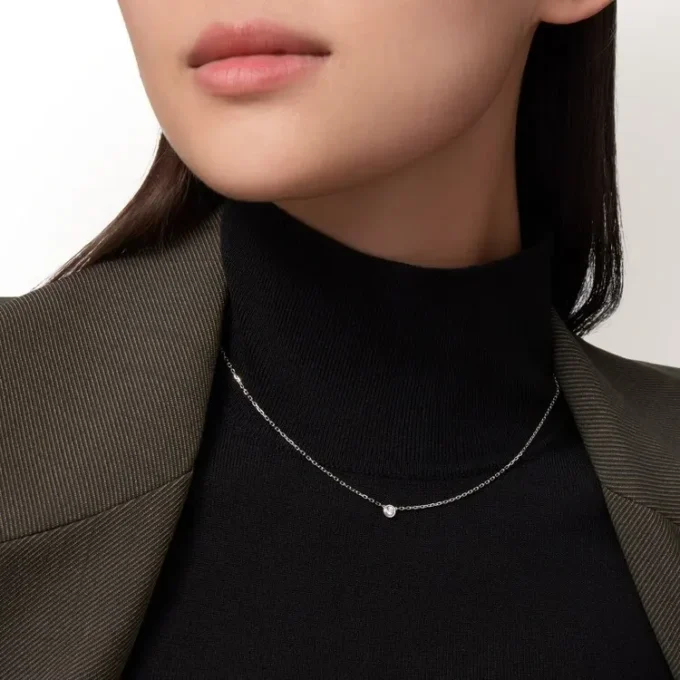 Collana Diamants Legers, Sm – Oro bianco, Diamante – Cartier