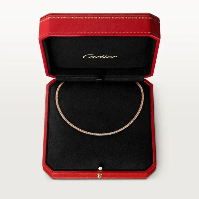 Collana Essential Lines – Oro rosa, diamanti – Cartier