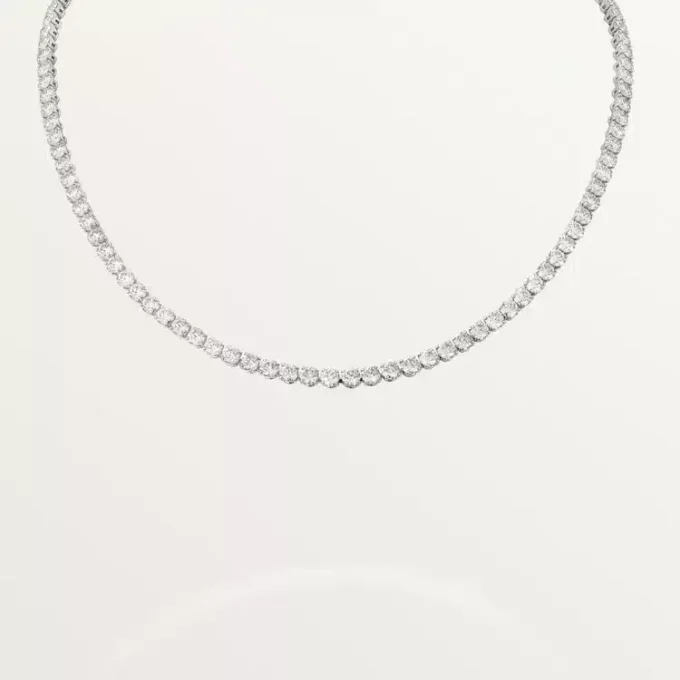 Collana Lignes Essentielles, diamanti taglio brillante