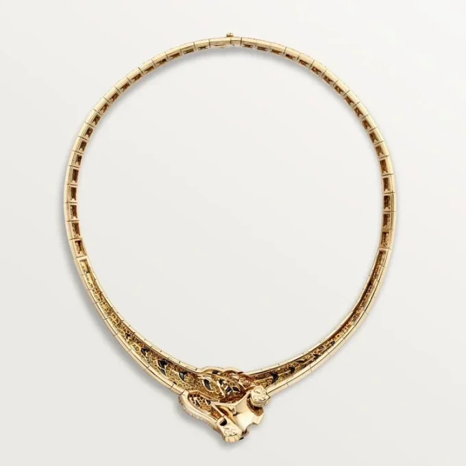 Collana Faune Et Flore De Cartier, diamanti gialli, arancioni e marroni, pavé