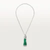 Collana Faune Et Flore De Cartier, perline di smeraldo, pavé