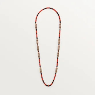 Collana Geometrie & Contrasti, Corallo, Pavé