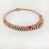 Collana Geometrie & Contrasti, Corallo, Pavé