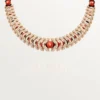 Collana Geometrie & Contrasti, Corallo, Pavé