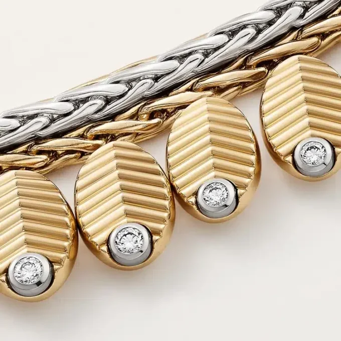 Collana Grain De Cafe, diamanti
