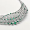 Collana Le Voyage Recommence, smeraldi, pavé