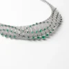 Collana Le Voyage Recommence, smeraldi, pavé