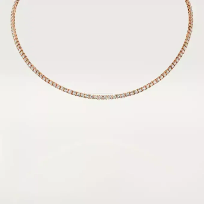 Collana Lignes Essentielles, diamanti taglio brillante