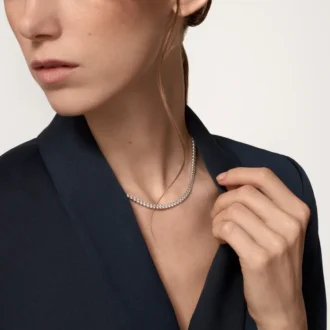 Collana Lignes Essentielles, diamanti taglio brillante