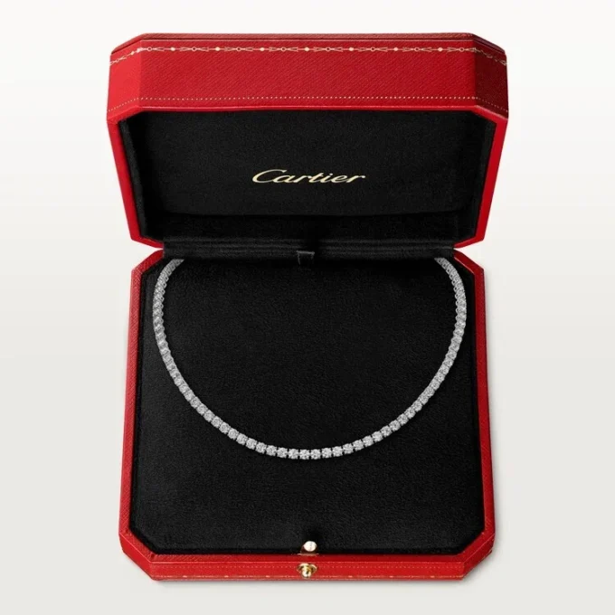 Collana Lignes Essentielles, diamanti taglio brillante