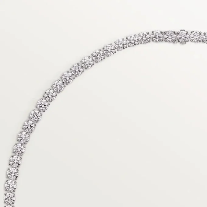 Collana Lignes Essentielles, diamanti taglio brillante
