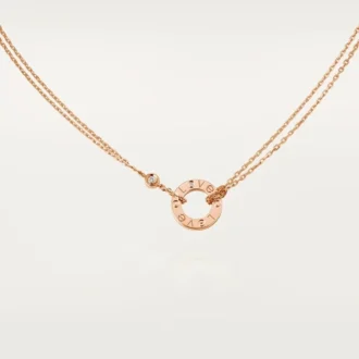 Collana Love, 2 diamanti – Oro rosa, Diamanti – Cartier