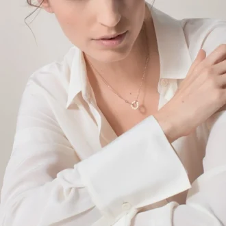 Collana Love, 2 diamanti – Oro rosa, Diamanti – Cartier