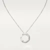 Collana Love, 3 diamanti – Oro bianco, Diamanti – Cartier