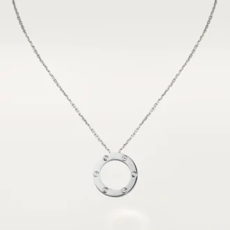 Collana Love, 3 diamanti – Oro bianco, Diamanti – Cartier