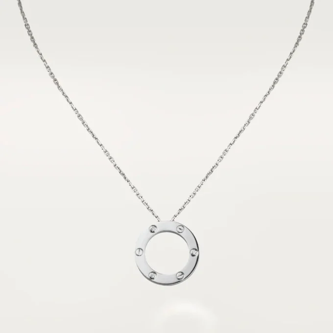 Collana Love, 3 diamanti – Oro bianco, Diamanti – Cartier