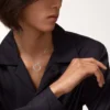 Collana Love, 3 diamanti – Oro bianco, Diamanti – Cartier