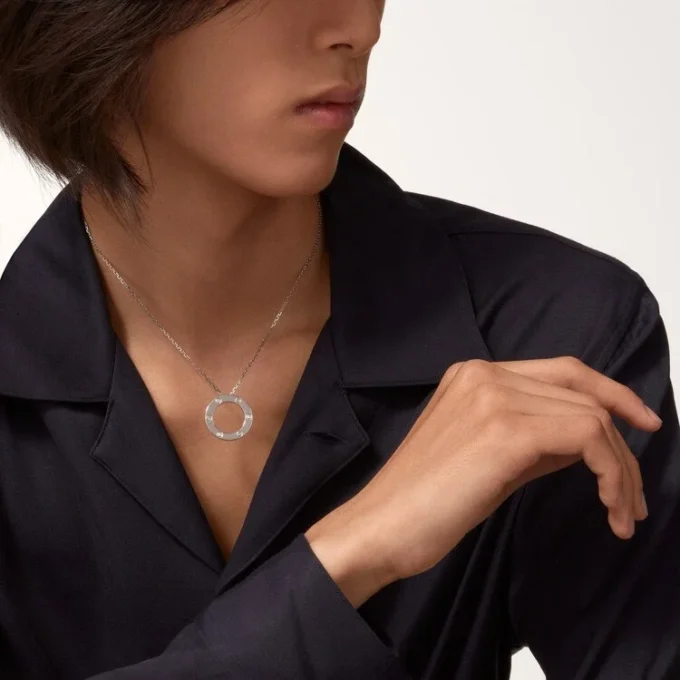 Collana Love, 3 diamanti – Oro bianco, Diamanti – Cartier