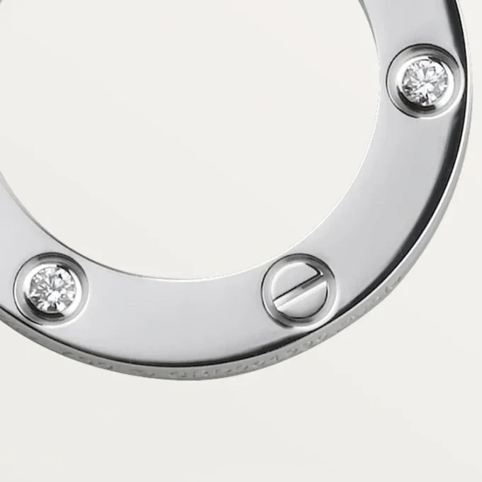 Collana Love, 3 diamanti – Oro bianco, Diamanti – Cartier