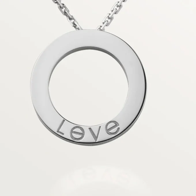 Collana Love, 3 diamanti – Oro bianco, Diamanti – Cartier