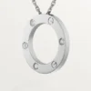 Collana Love, 3 diamanti – Oro bianco, Diamanti – Cartier