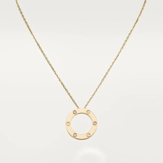 Collana Love, 3 diamanti – Oro giallo, Diamanti – Cartier