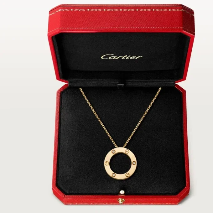 Collana Love, 3 diamanti – Oro giallo, Diamanti – Cartier