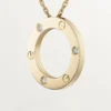 Collana Love, 3 diamanti – Oro giallo, Diamanti – Cartier