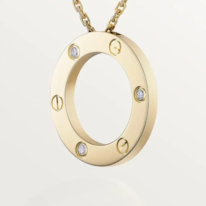 Collana Love, 3 diamanti – Oro giallo, Diamanti – Cartier
